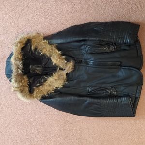 Rudsak Leather Sleeves Coat